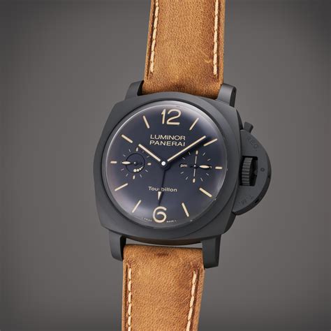 panerai modeel pam00396|Panerai Luminor 1950 Tourbillon GMT Black Dial Mechanical.